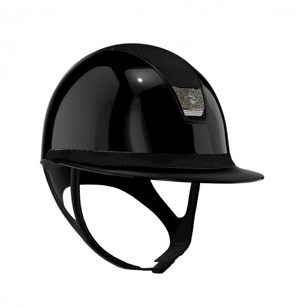 Casque MissShield Shadow Glossy Black V2 Alcantara