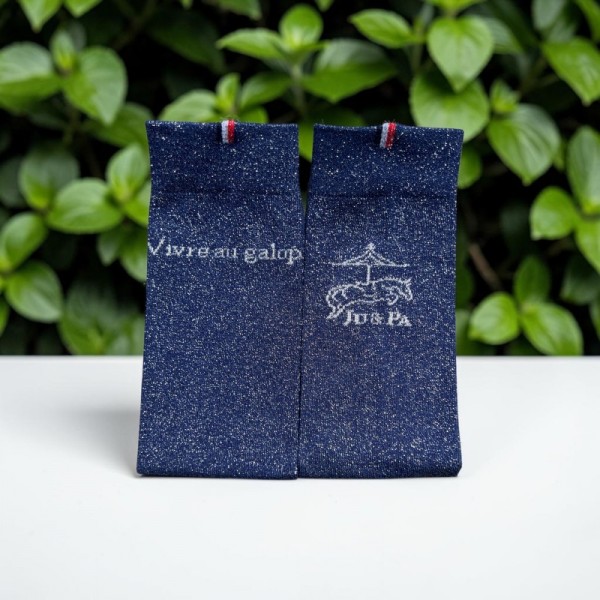 Chaussette marineglitter