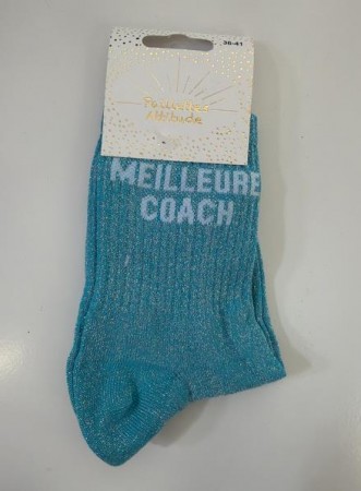 Chaussettes courtes &agrave; Paillettes