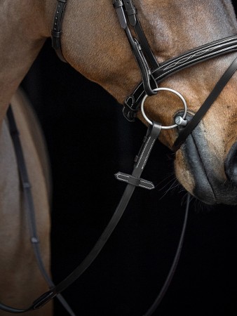 Rênes en cuir Antidérapante avec Arrêtoirs en cuir