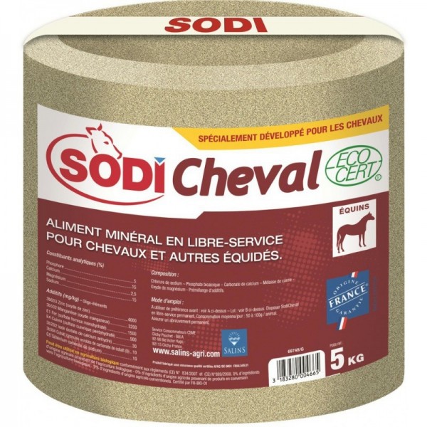 Sodi cheval bloc mineraux